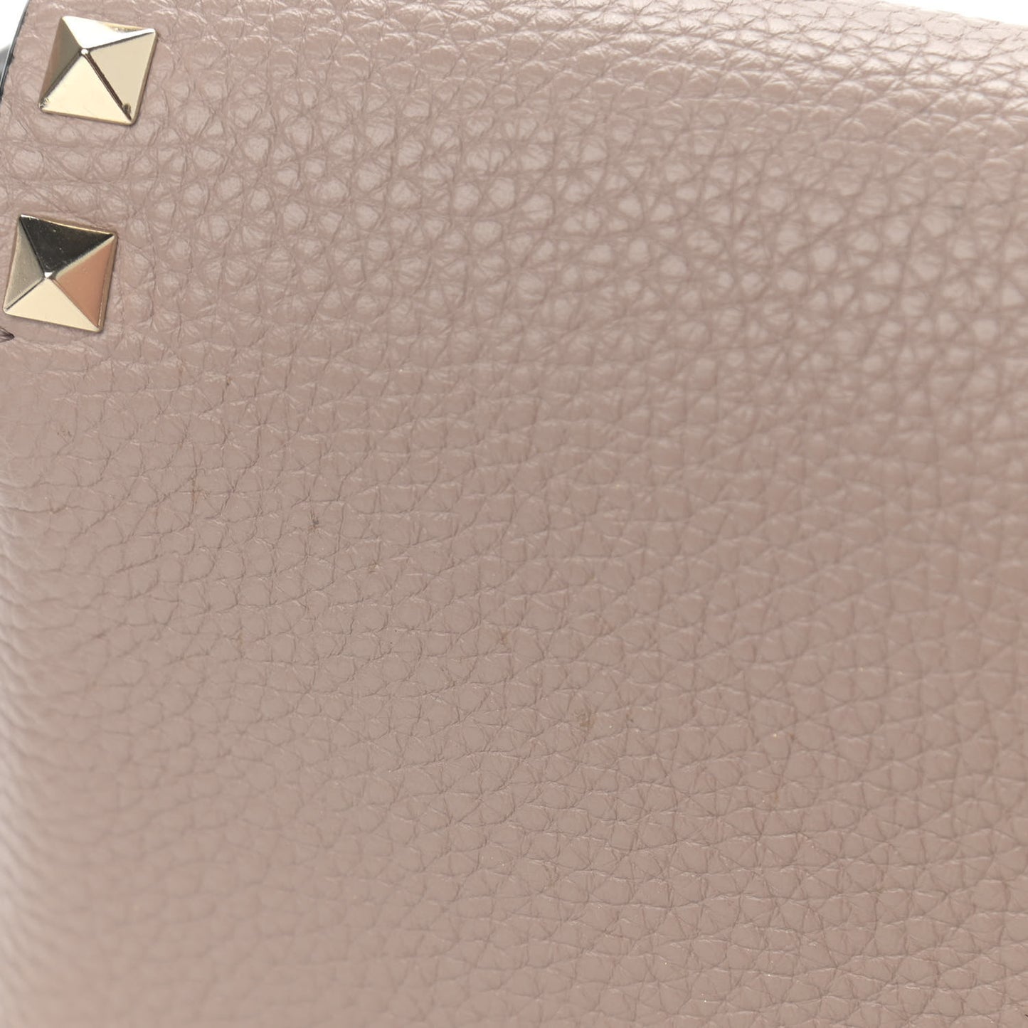 Pebbled Calfskin Mini Rockstud Crossbody Bag Poudre