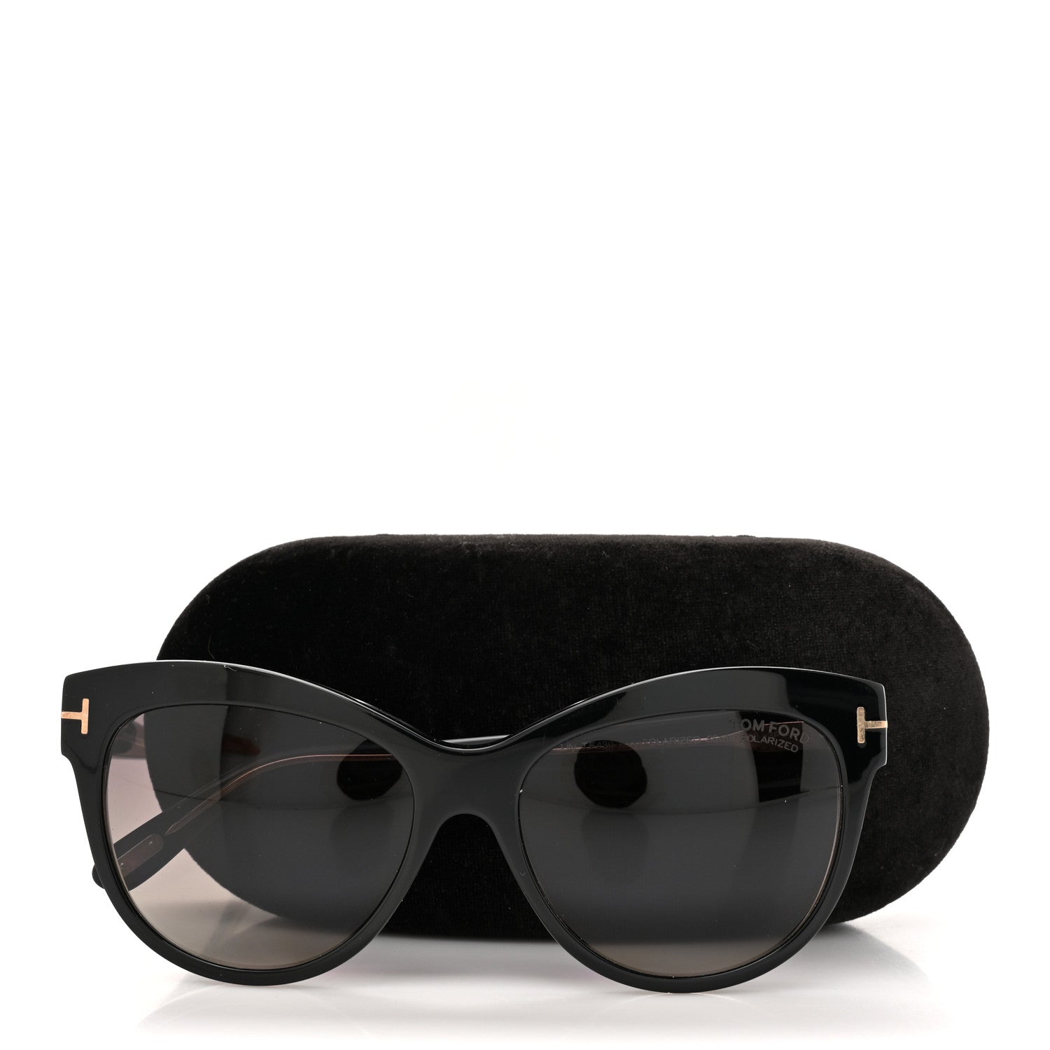 Tom Ford Polarized Lily Sunglasses TF430 Black 9 of 9