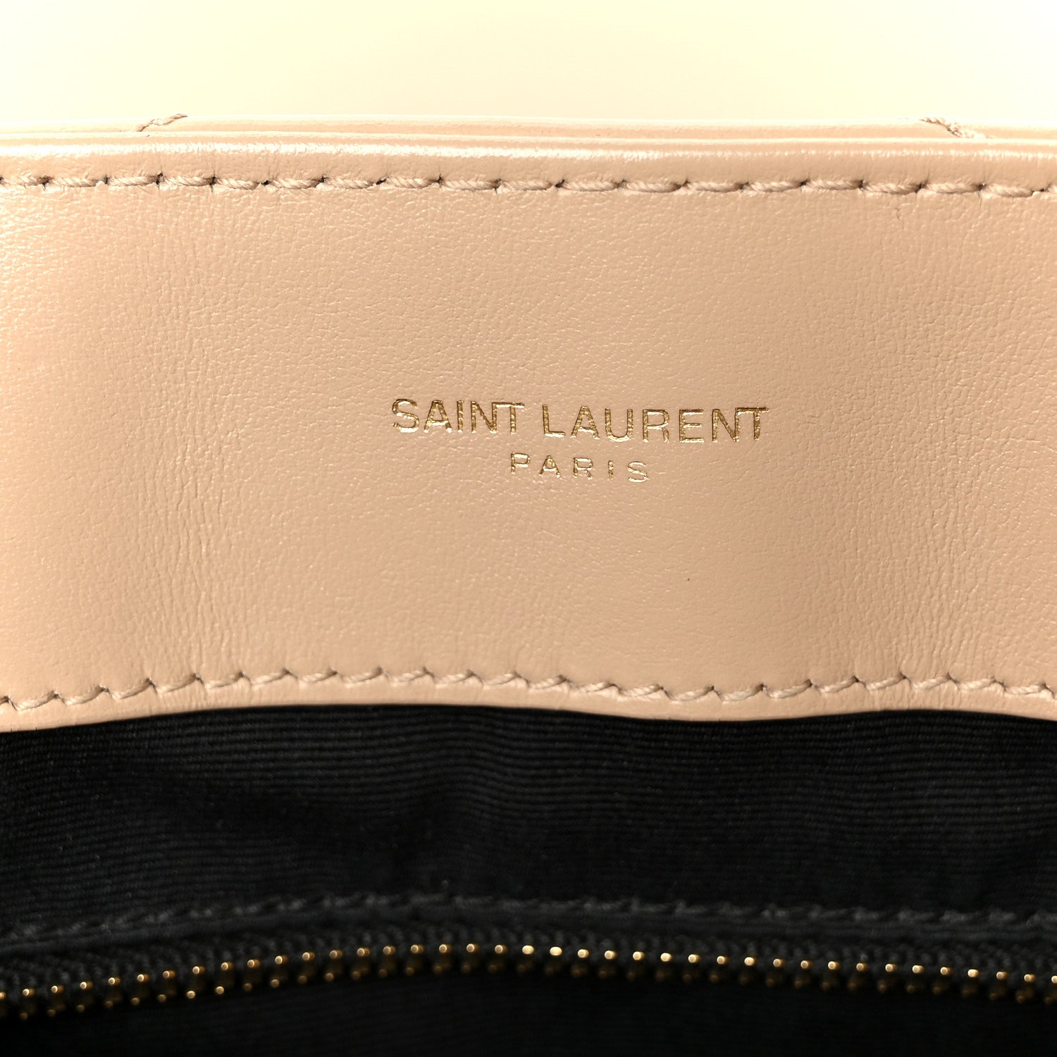 Saint Laurent Calfskin Y Quilted Monogram Medium Loulou Chain Satchel Dark Beige 6 of 11