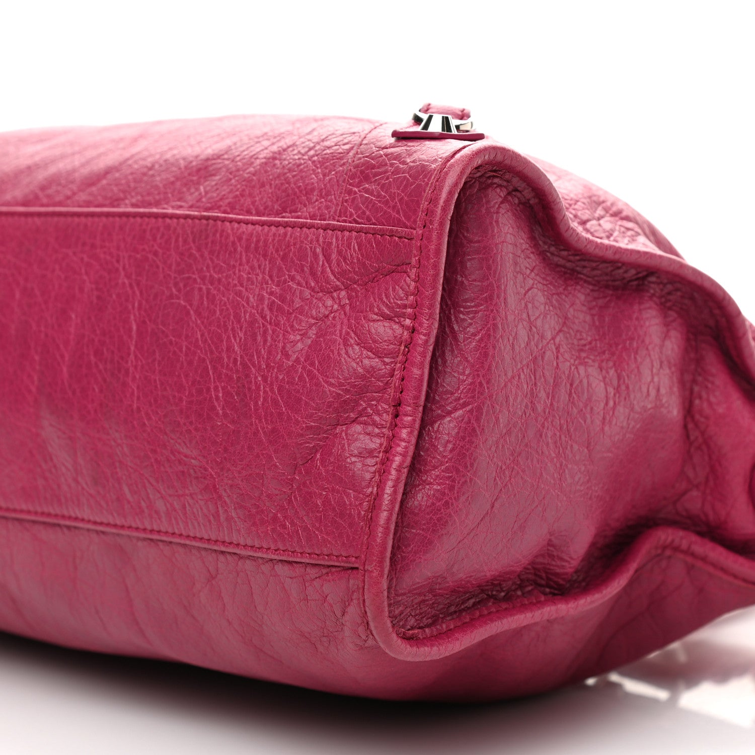 Balenciaga Agneau Classic Silver Hardware City Rose Dahlia 8 of 8