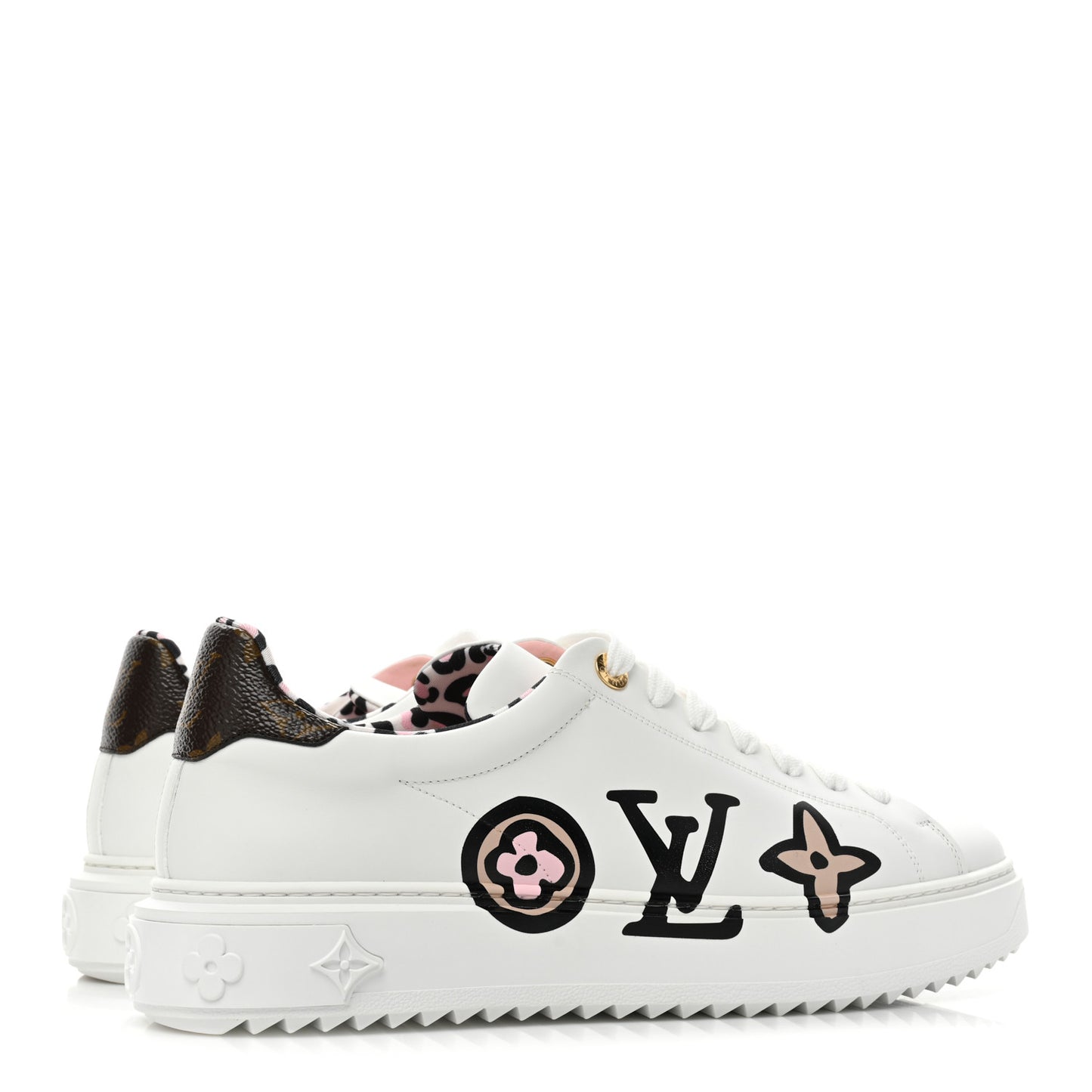Calfskin Wild AT Heart Time Out Sneakers 42 White