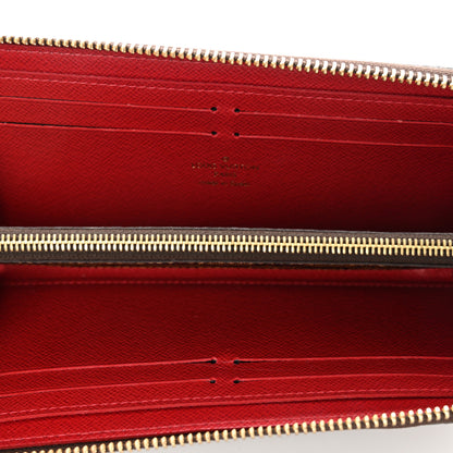 Louis Vuitton Damier Ebene Clemence Wallet Cherry 5 of 7