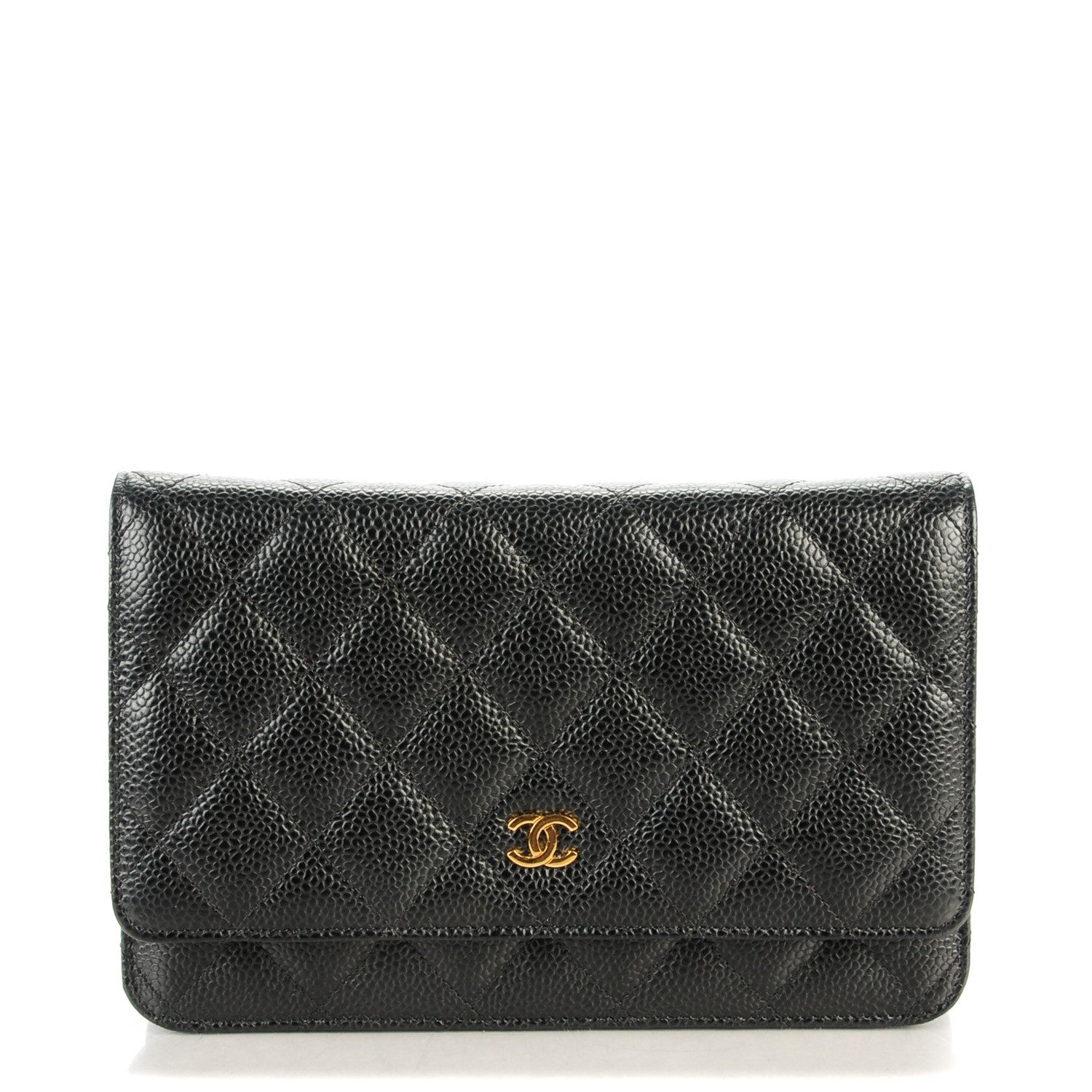 Chanel Caviar Quilted Wallet On Chain WOC Black 1 of 8