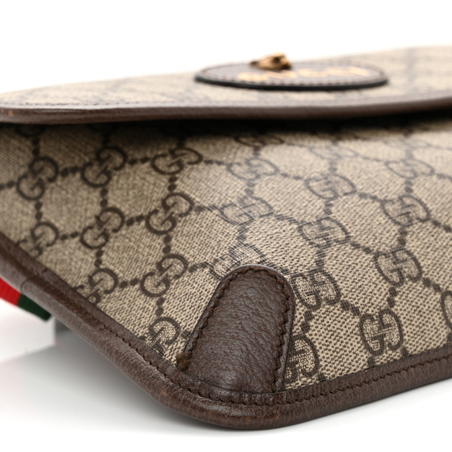 Gucci GG Supreme Monogram Neo Vintage Web Belt Bag Brown 9 of 12