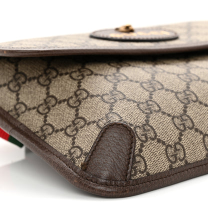 Gucci GG Supreme Monogram Neo Vintage Web Belt Bag Brown 9 of 12