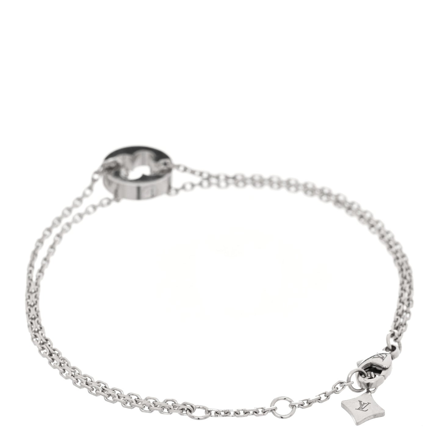 18K White Gold Empreinte Chain Bracelet