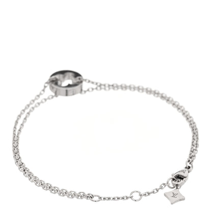 Louis Vuitton 18K White Gold Empreinte Chain Bracelet 2 of 5