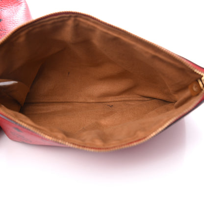 MCM Visetos Medium Liz Reversible Shopper Tote Ruby Red 18 of 21