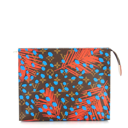 Louis Vuitton Monogram Jungle Dots Toiletry Pouch 26 Coquelicot Denim 1 of 7