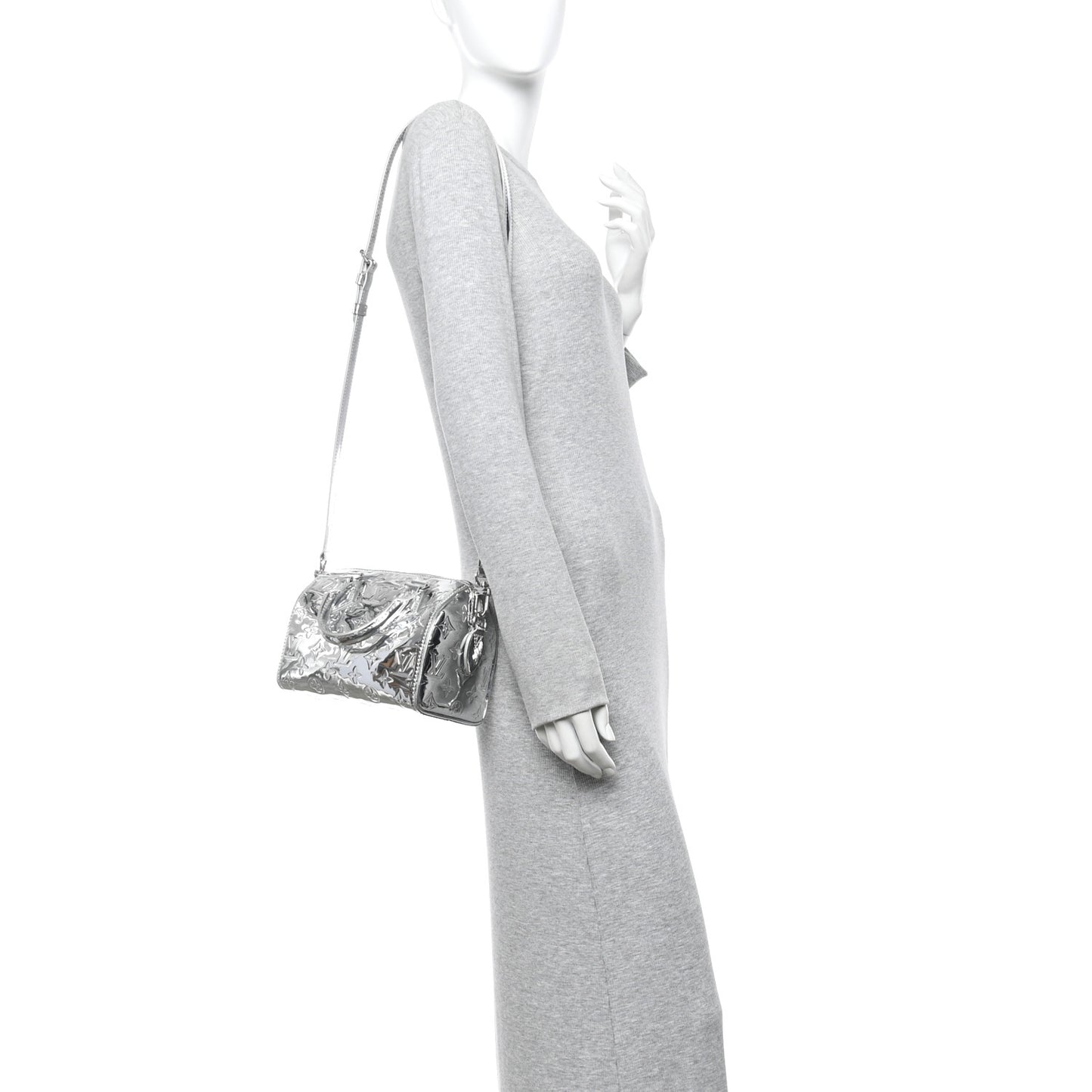 Monogram Miroir Speedy Bandouliere 20 Silver