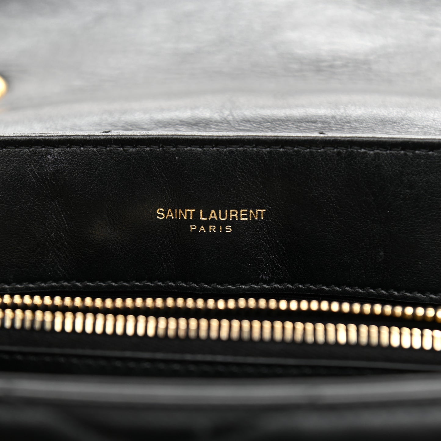 Calfskin Y Quilted Monogram Small Loulou Chain Satchel Black