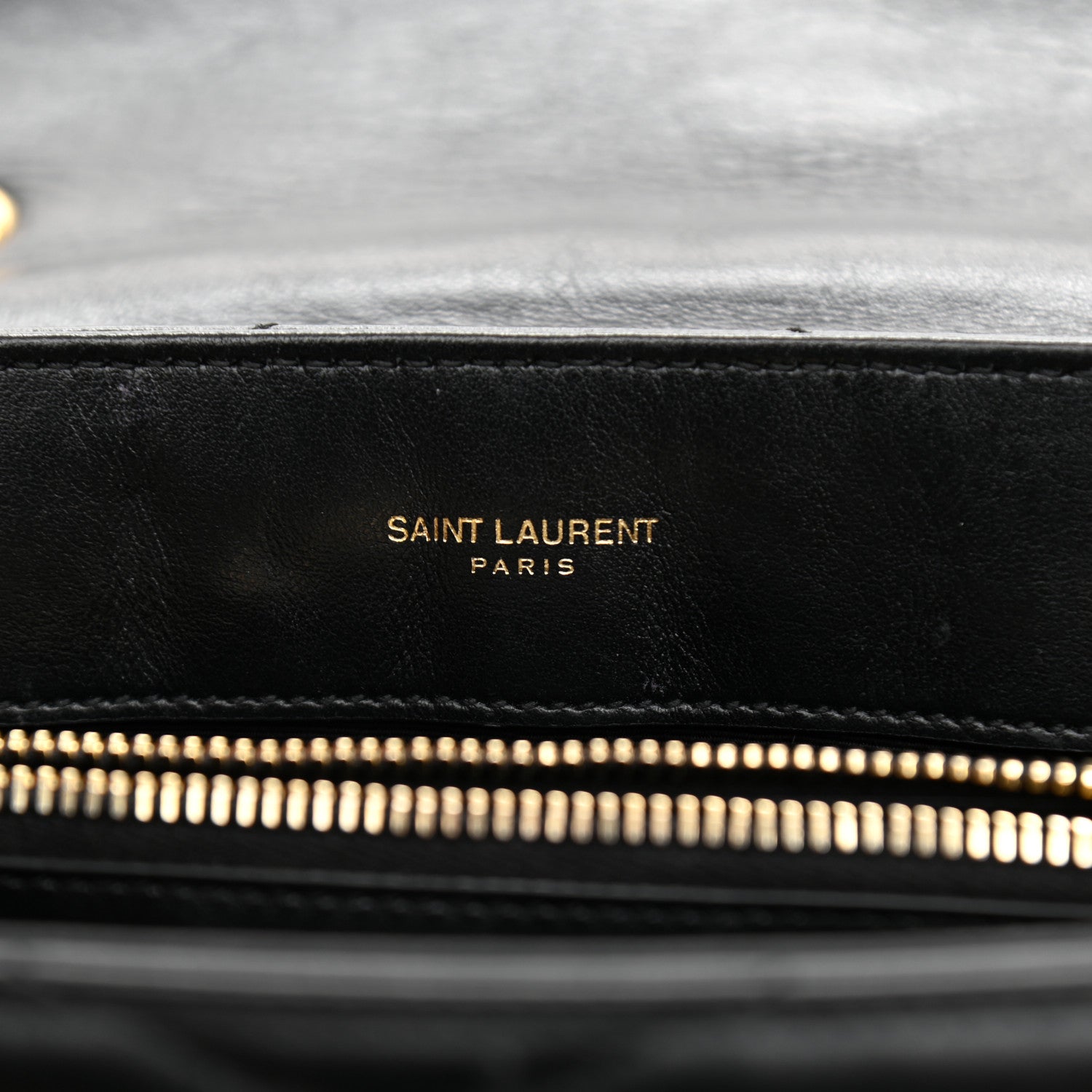 Saint Laurent Calfskin Y Quilted Monogram Small Loulou Chain Satchel Black 8 of 13