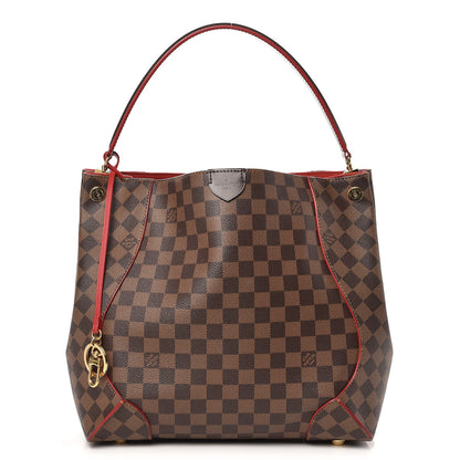 Louis Vuitton Damier Ebene Caissa Hobo Cherry 1 of 9