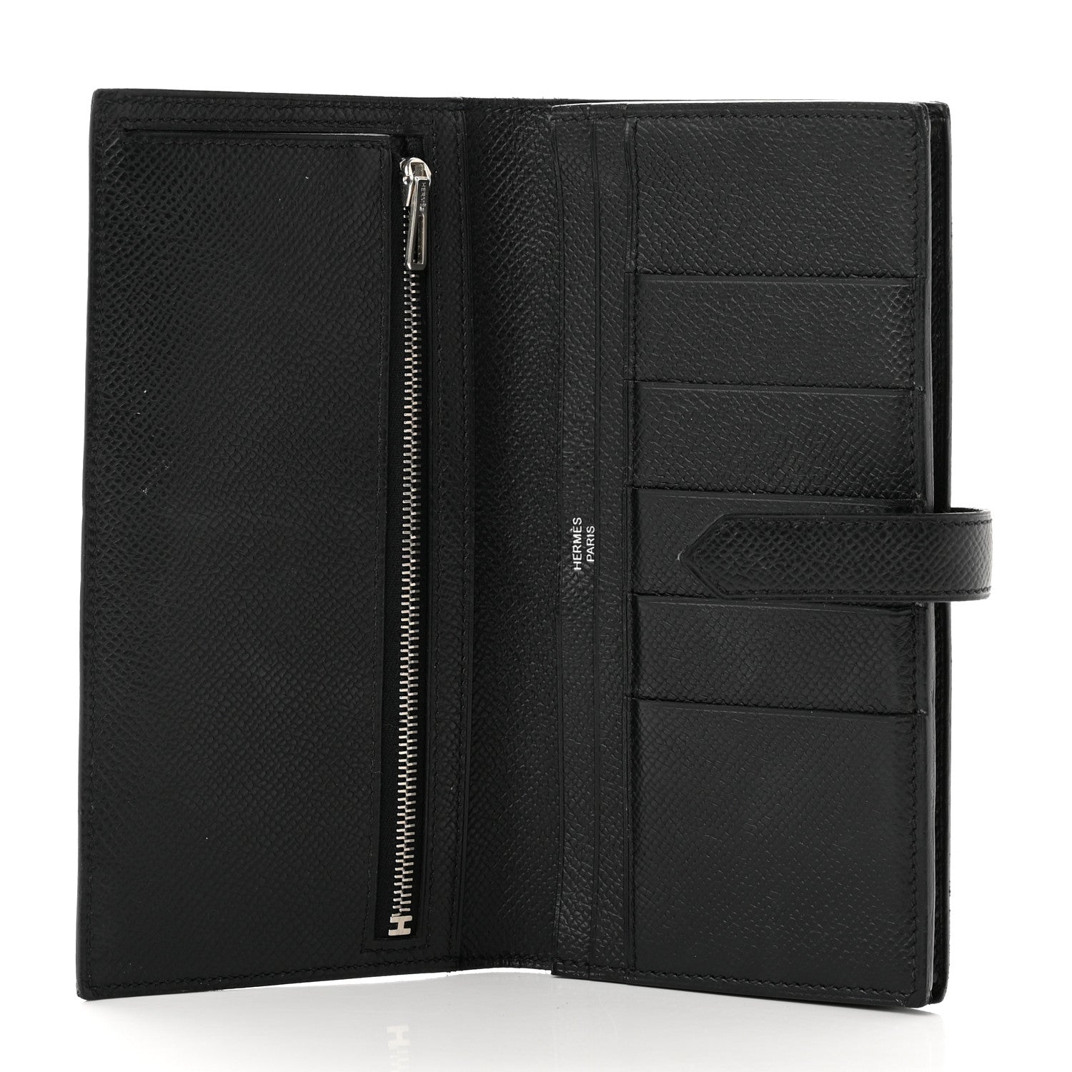 Hermes Epsom Bearn Gusset Wallet Black 5 of 11
