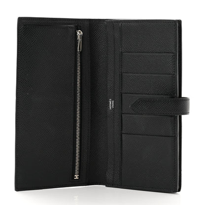 Hermes Epsom Bearn Gusset Wallet Black 5 of 11