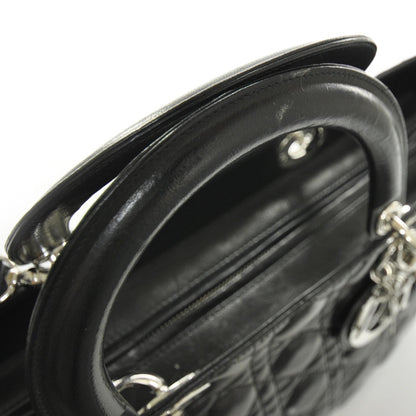 Christian Dior Lambskin Cannage Large Lady Dior Black 5 of 8