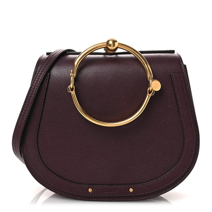 Chloe Calfskin Suede Medium Nile Bracelet Bag Sienna Red 1 of 13