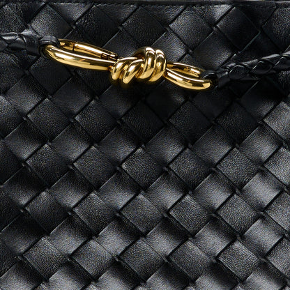 Bottega Veneta Nappa Intrecciato Small Andiamo Shoulder Bag Black 10 of 14