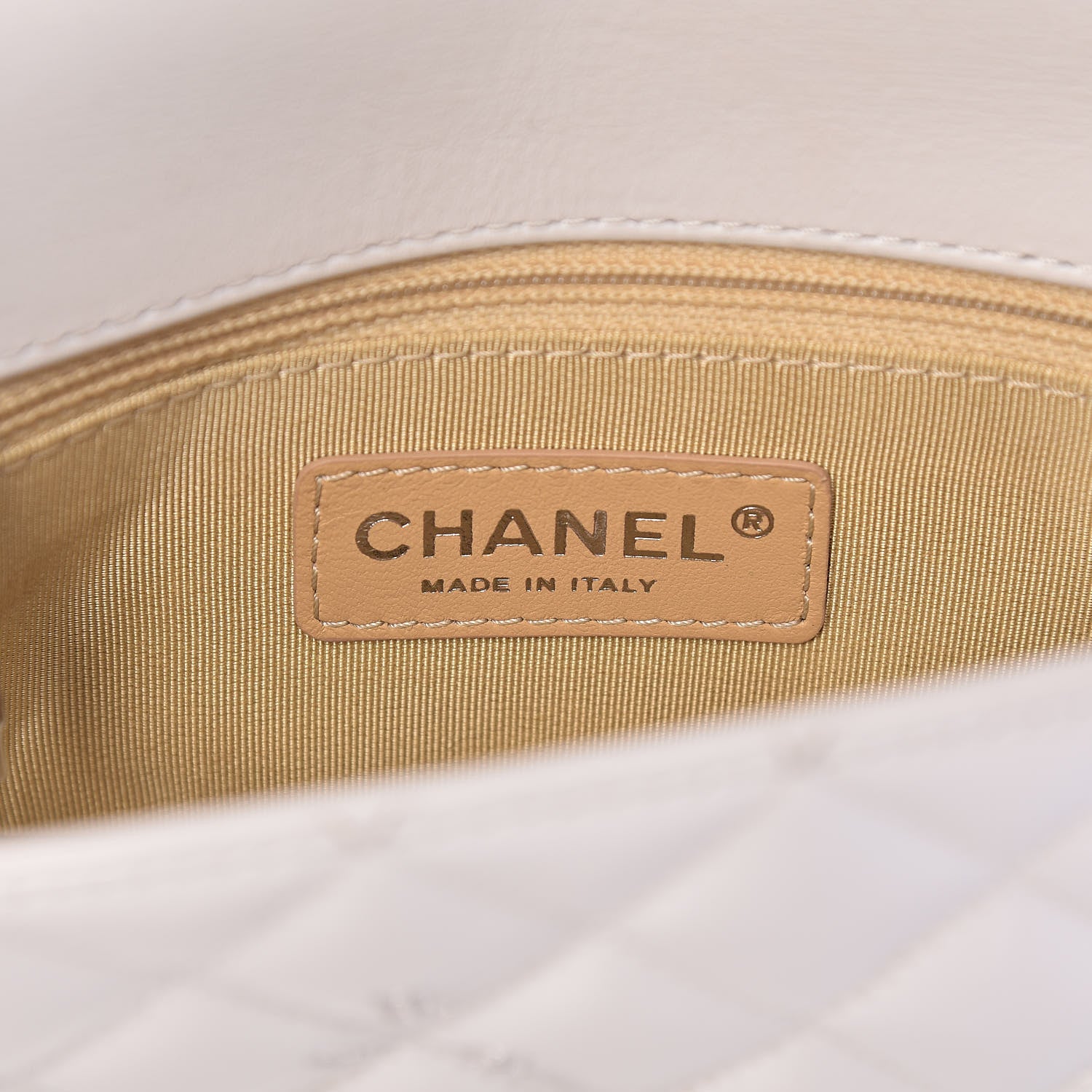 Chanel Patent Quilted Small Coco Boy Flap White 6 of 13
