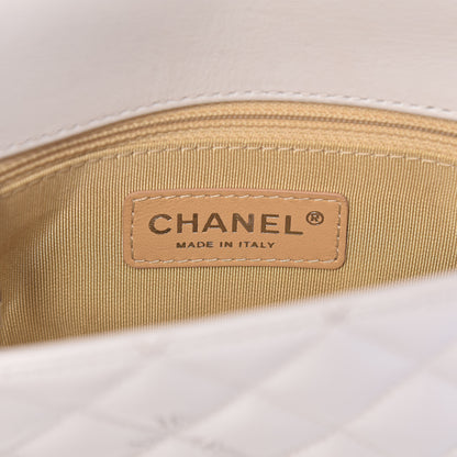 Chanel Patent Quilted Small Coco Boy Flap White 6 of 13
