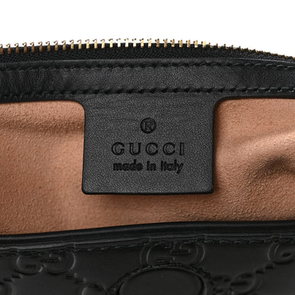 Gucci Guccissima Linea A Foldover Tote Black 6 of 9