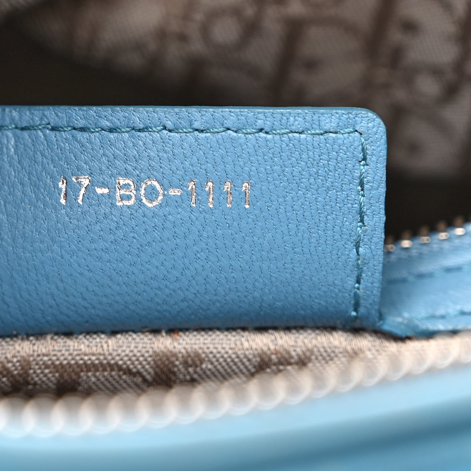 Christian Dior Lambskin Cannage Medium Lady Dior Blue 7 of 18