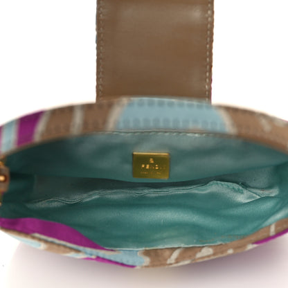 Fendi Satin Swirl Print Croissant Multicolor 4 of 5