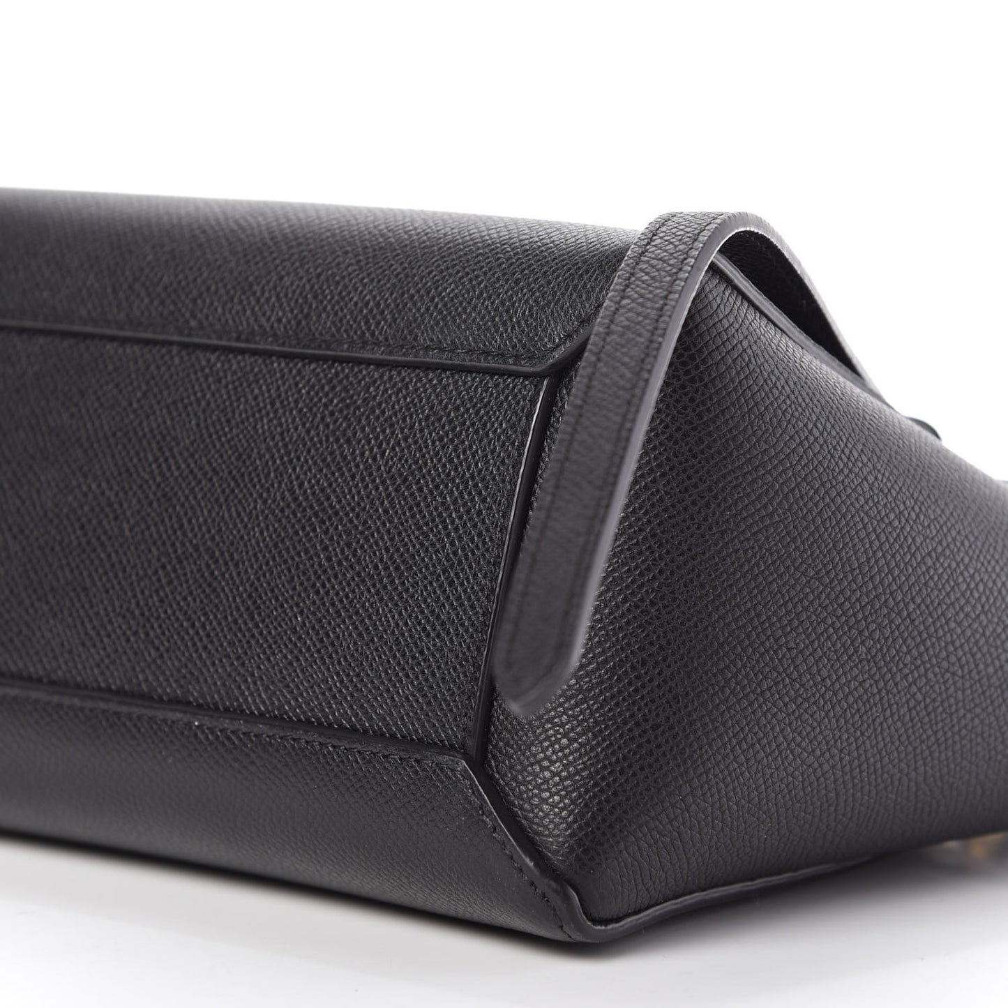 Grained Calfskin Nano Belt Bag Black