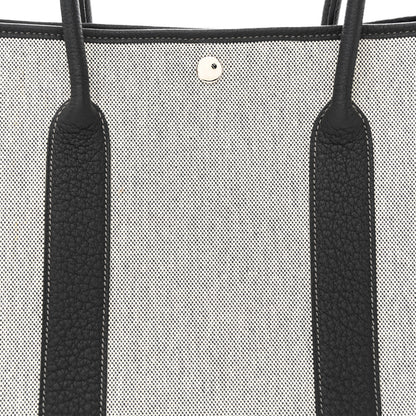 Hermes Toile Buffle Skipper Garden Party 36 MM Tote Black 8 of 10