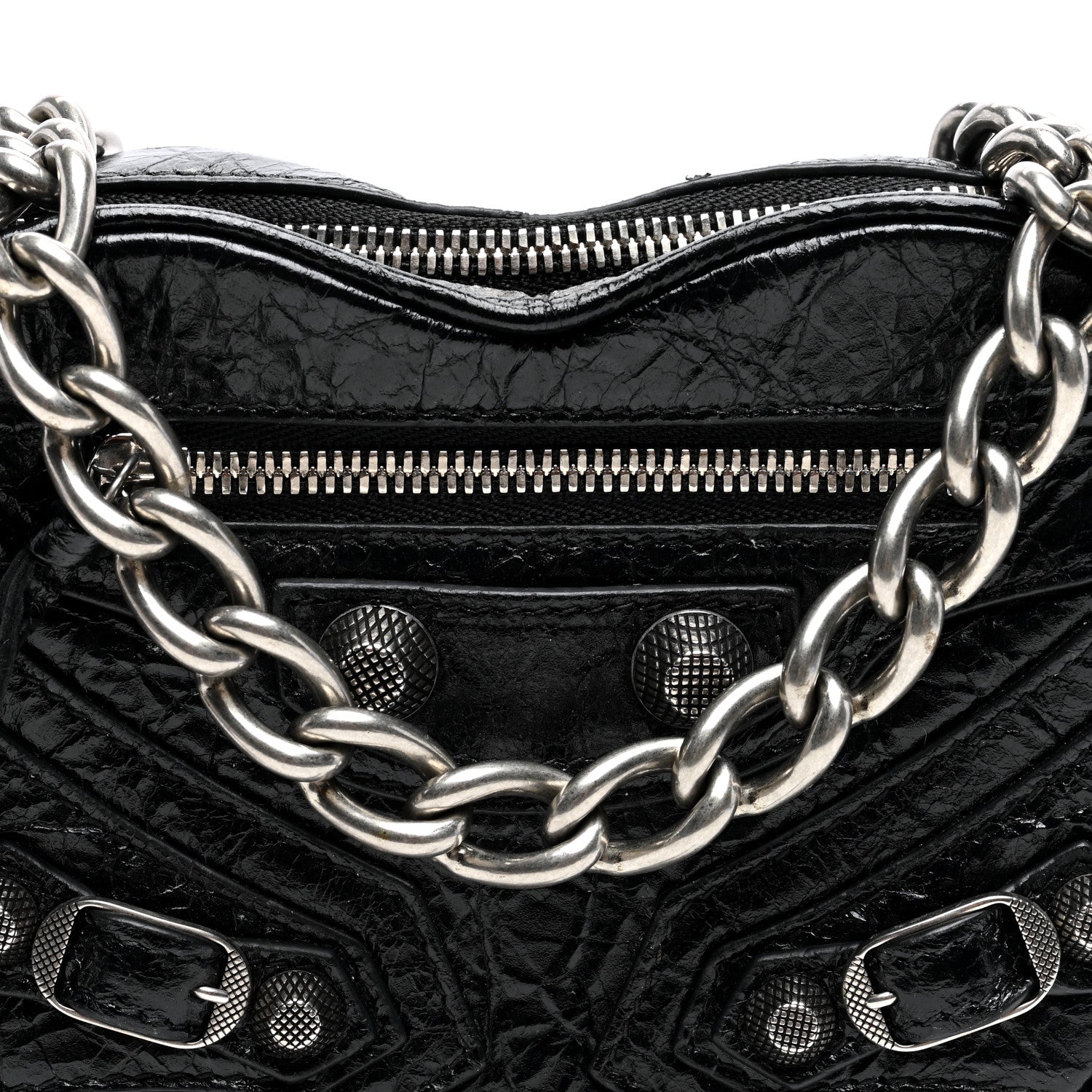 Balenciaga Agneau Arena Mini Le Cagole Heart Bag Black 7 of 8