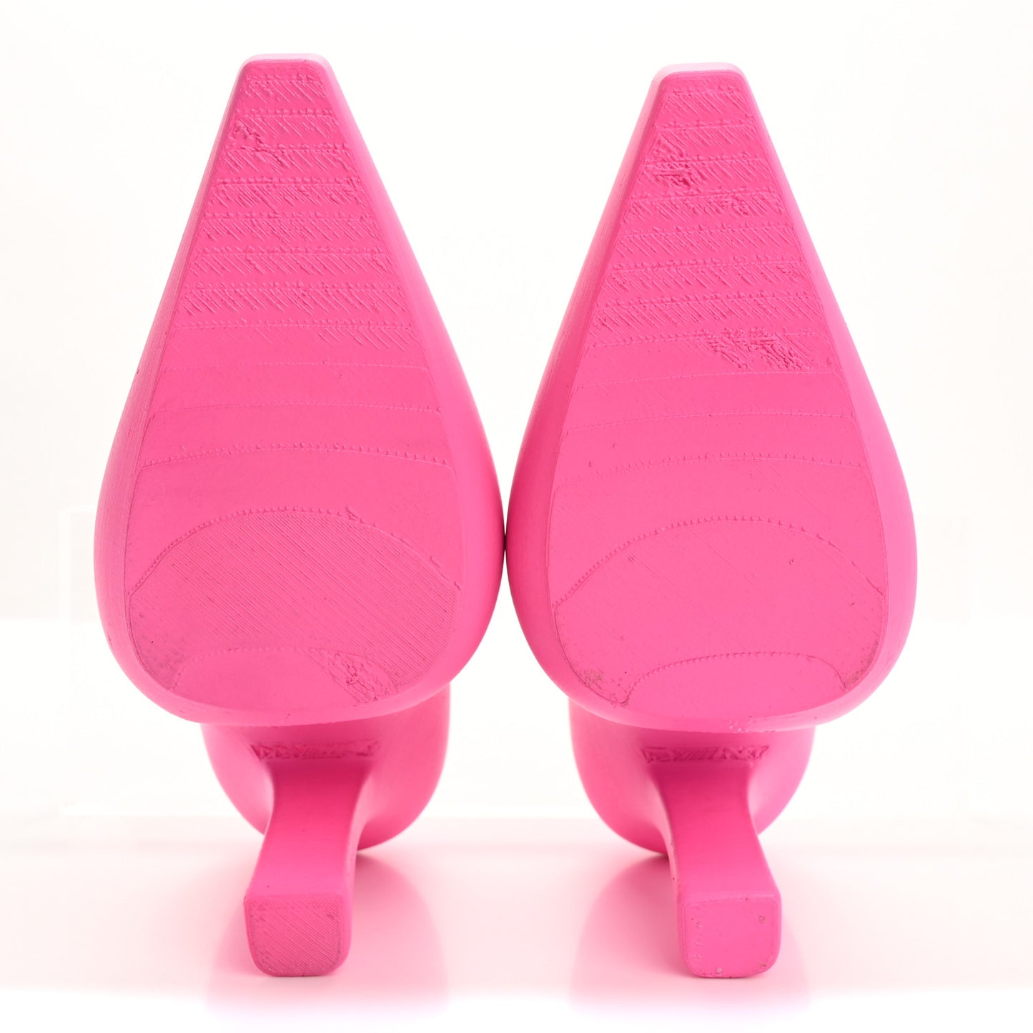 Rubber 3D Printed 110mm Pumps 38 Pink
