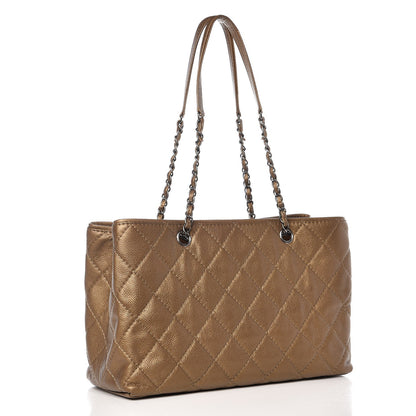 Chanel Metallic Caviar Medium Be Caviar Tote Bronze 3 of 7