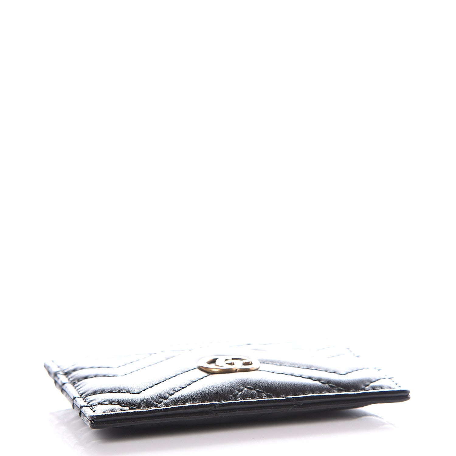 Gucci Calfskin Matelasse GG Marmont Card Holder Black 3 of 9