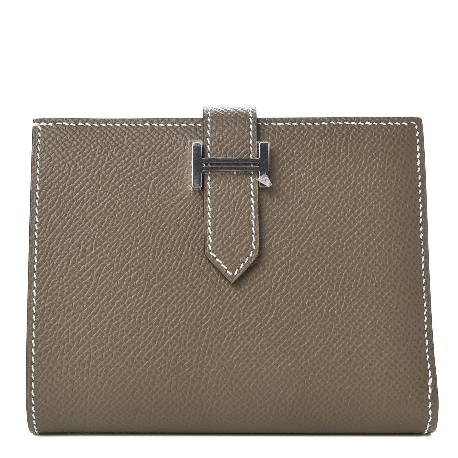 Hermes Epsom Bearn Compact Wallet Etoupe 1 of 7
