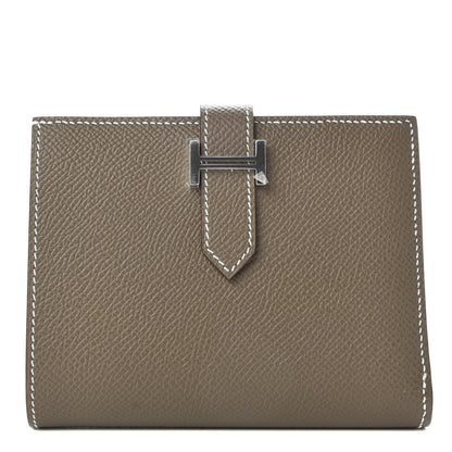 Hermes Epsom Bearn Compact Wallet Etoupe 1 of 7