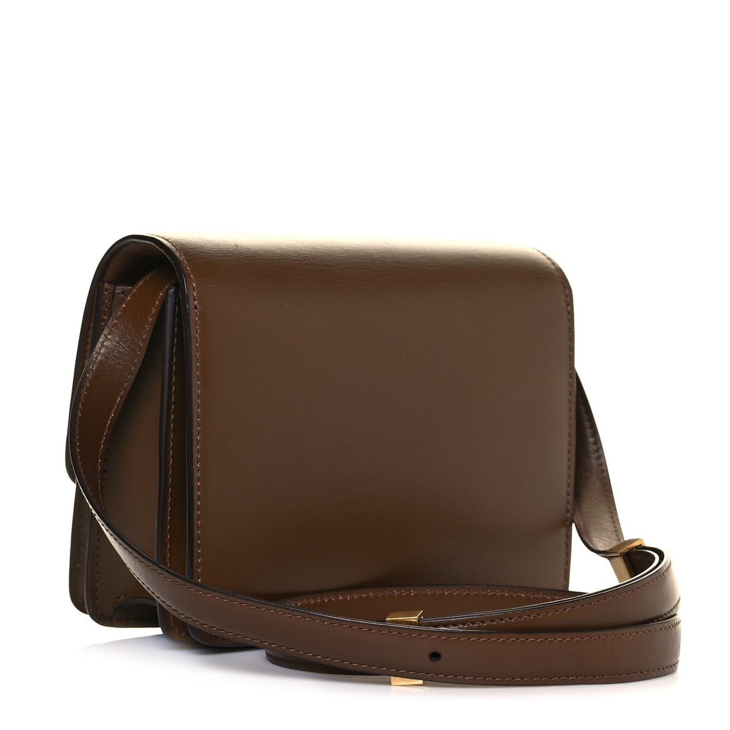 Smooth Calfskin Small Classic Box Flap Bag Camel