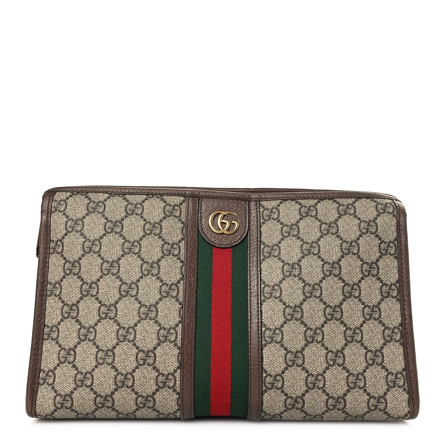 Gucci GG Supreme Monogram Web Ophidia GG Toiletry Case Beige New Acero 1 of 10