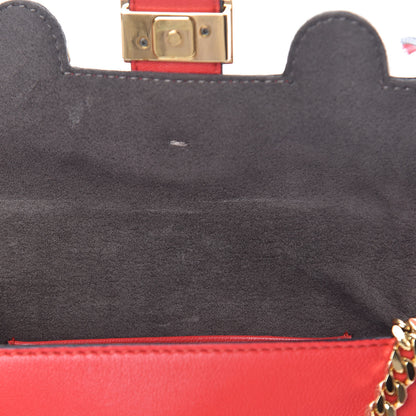 Fendi Nappa Rabbit Fox Fur Micro Buggie Baguette Fiamma Rosa 8 of 15