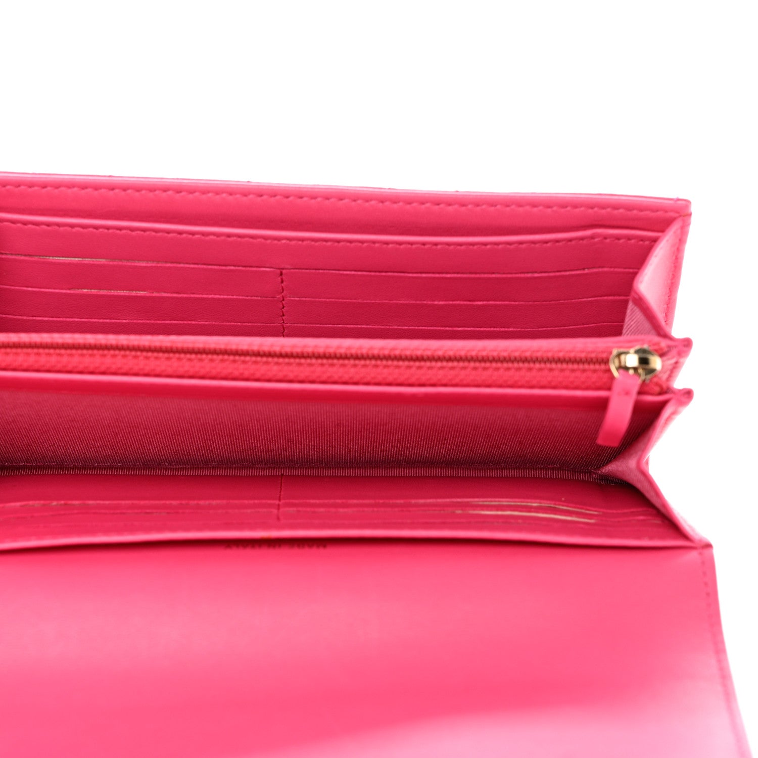 Chanel Lambskin Quilted Large Flap Wallet Pink 4 of 11