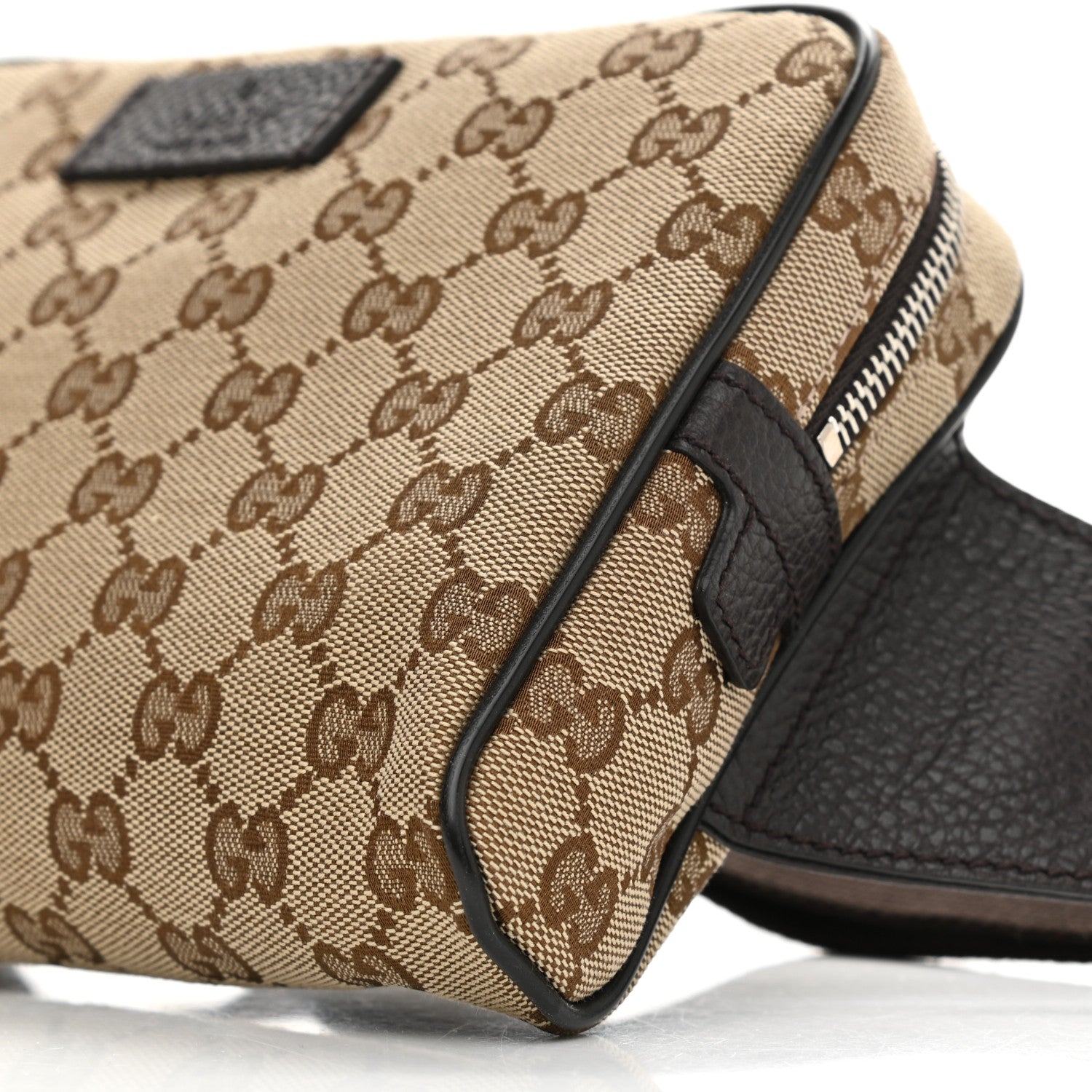 Gucci Monogram Belt Bag Dark Brown 10 of 10