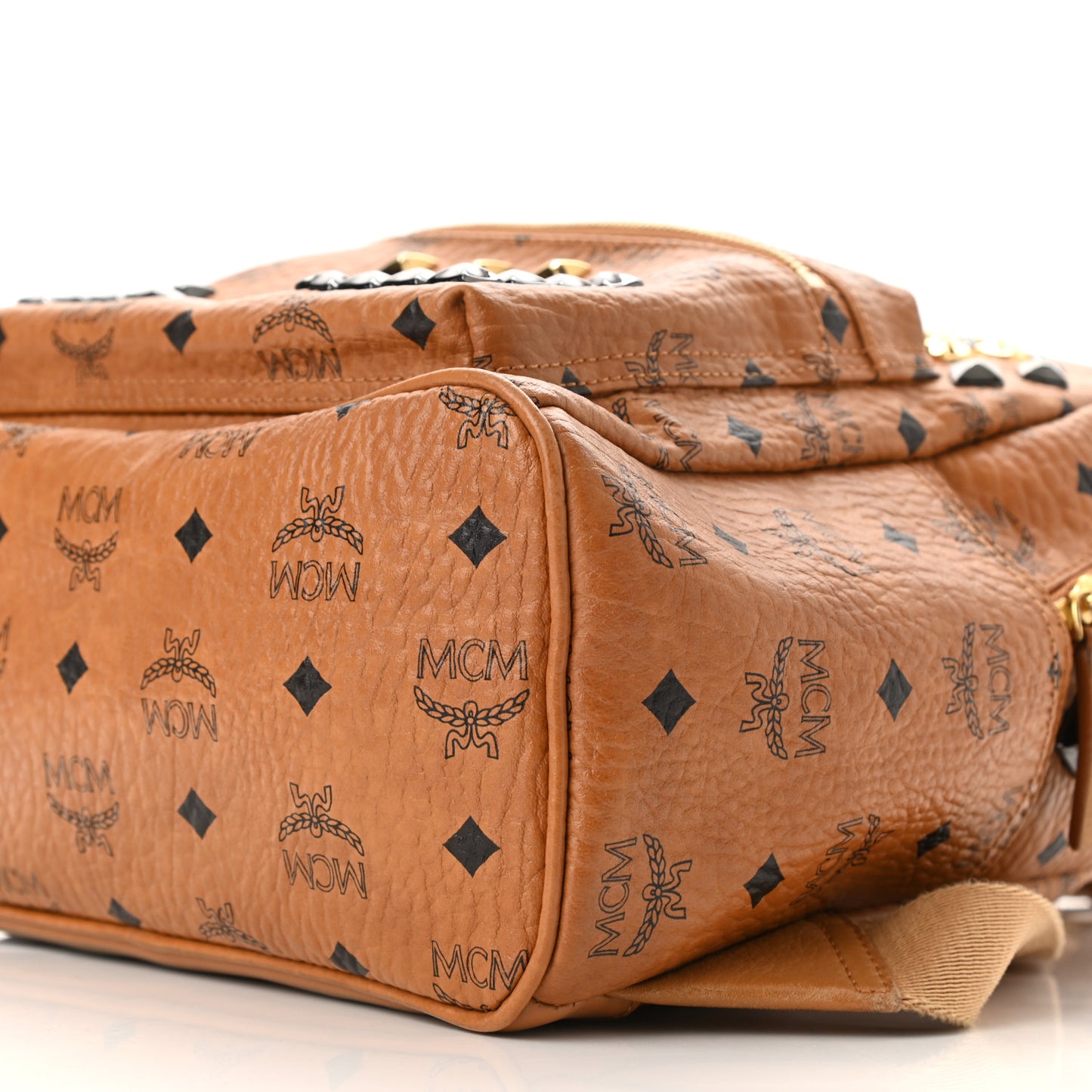 Visetos Studded Small Stark M Backpack Cognac