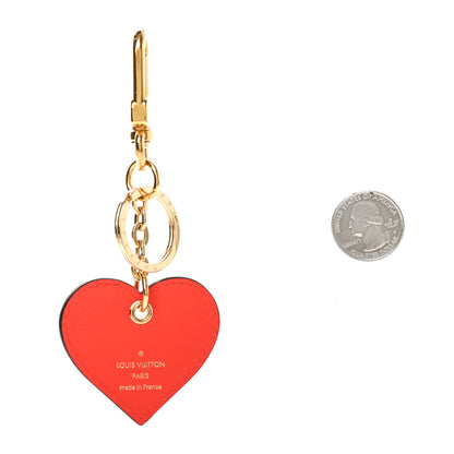 Louis Vuitton Vernis Degrade Love Lock Heart Key Holder Bag Charm Pink Red 2 of 3