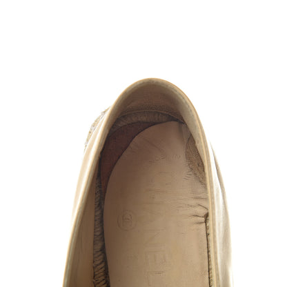 Chanel Lambskin CC Espadrilles 36 Beige Black 11 of 15