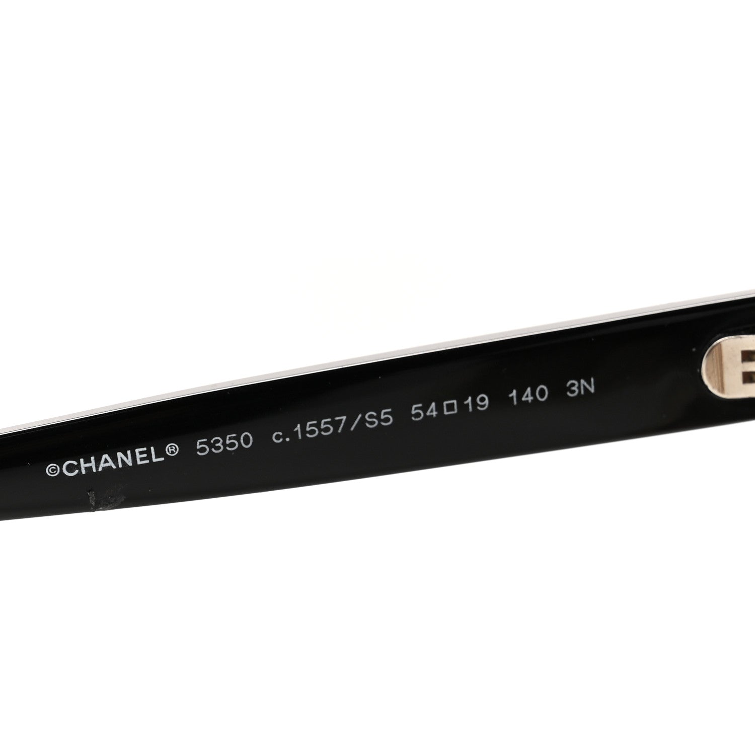 Chanel Acetate CC Cat Eye Summer Sunglasses 5350 Black Beige 6 of 7