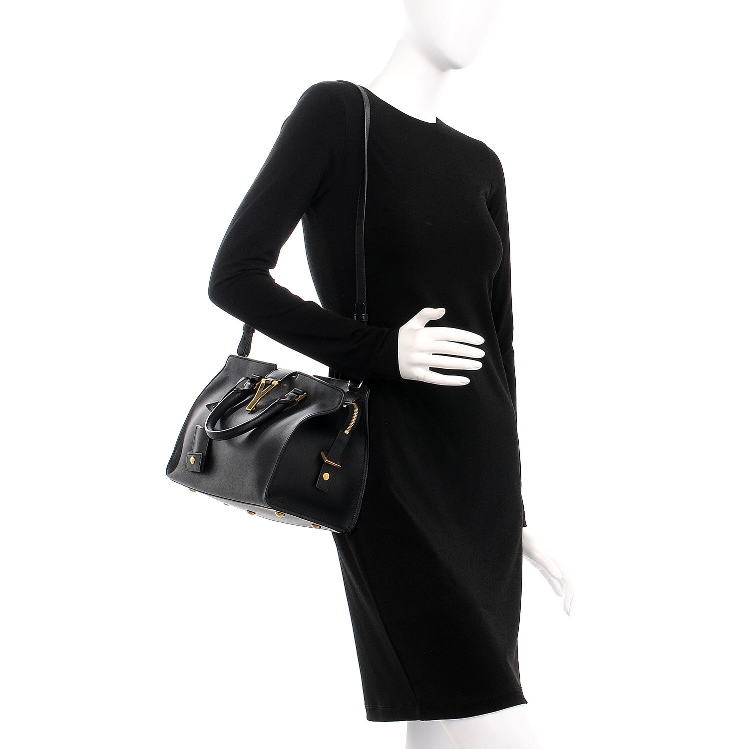 Saint Laurent Calfskin Small Classic Y Cabas Black 2 of 8