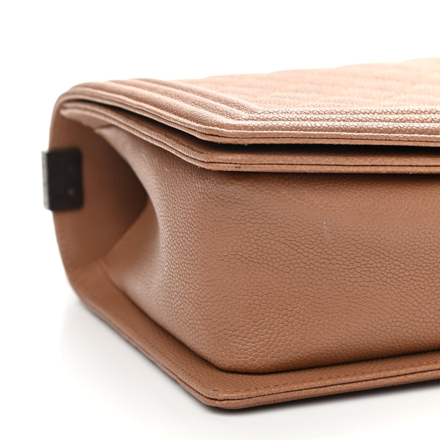 Caviar Quilted New Medium Boy Flap Camel