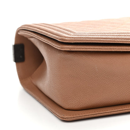 Chanel Caviar Quilted New Medium Boy Flap Camel 8 of 12