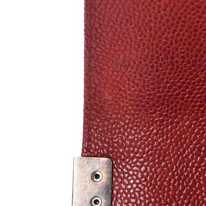 Chanel Caviar Quilted Small Boy Flap Dark Red 12 of 12