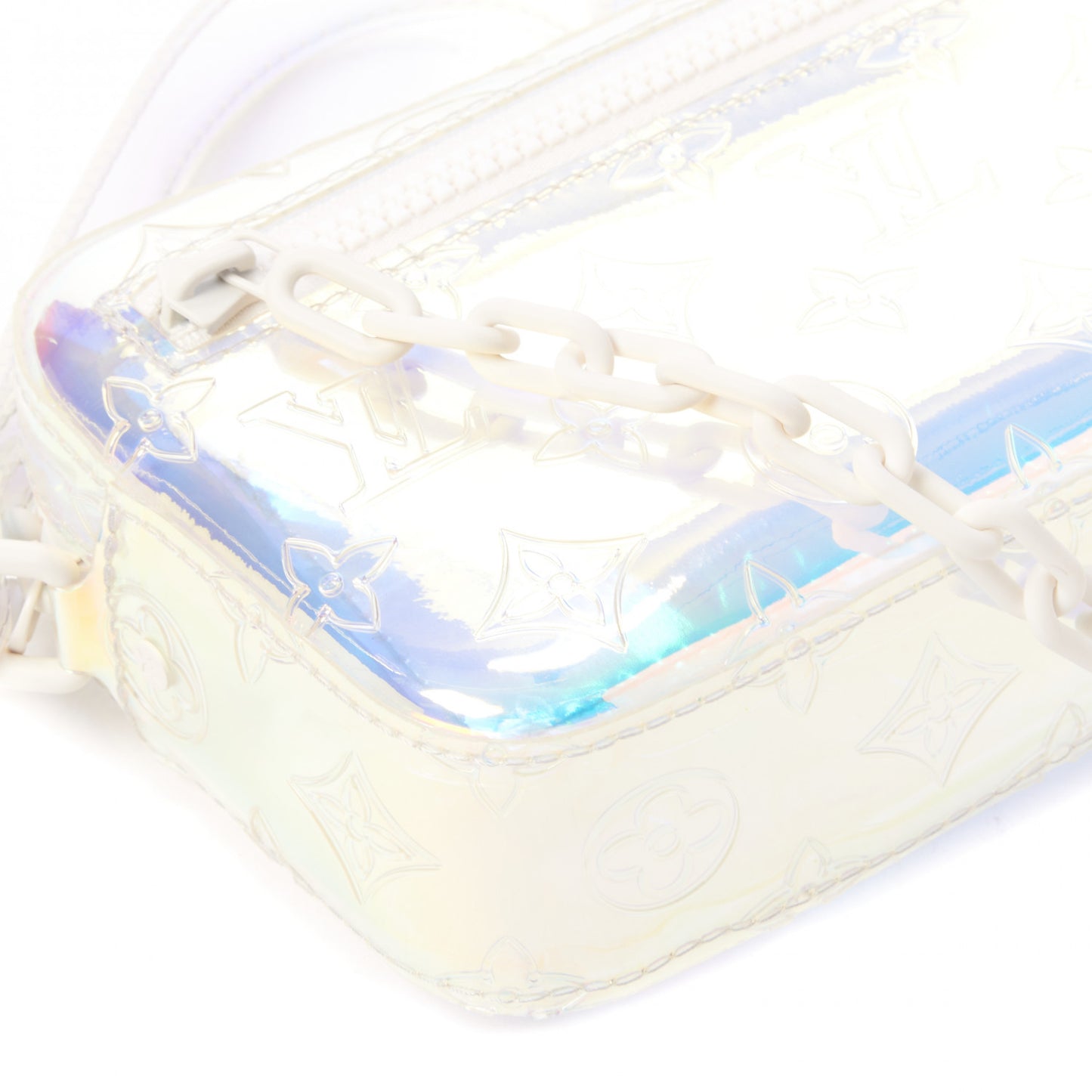 PVC Monogram Pochette Volga Iridescent Prism