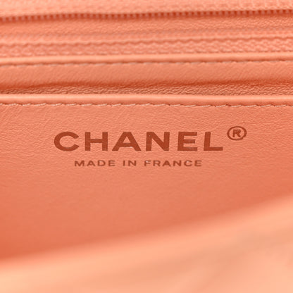 Chanel Lambskin Quilted Mini Rectangular Flap Light Pink 6 of 10